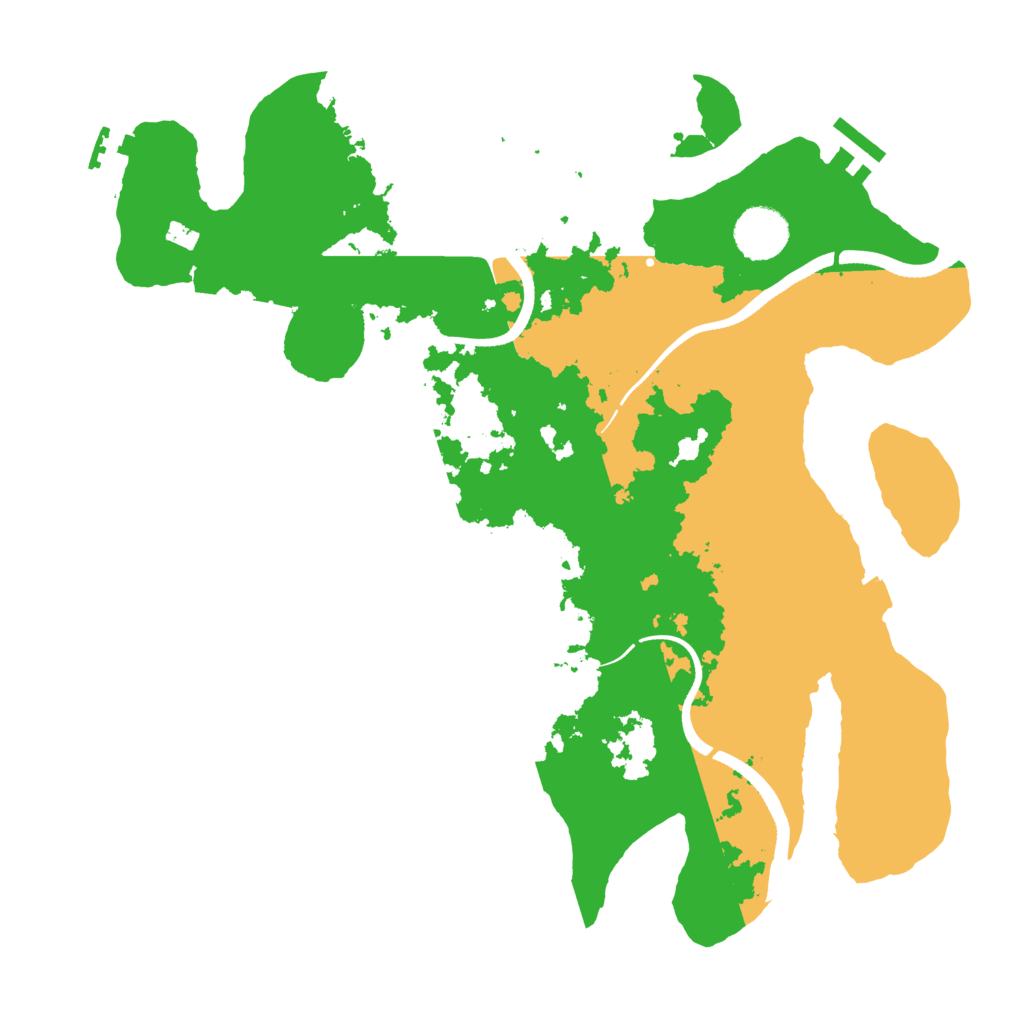 Biome Rust Map: Procedural Map, Size: 3500, Seed: 176195897