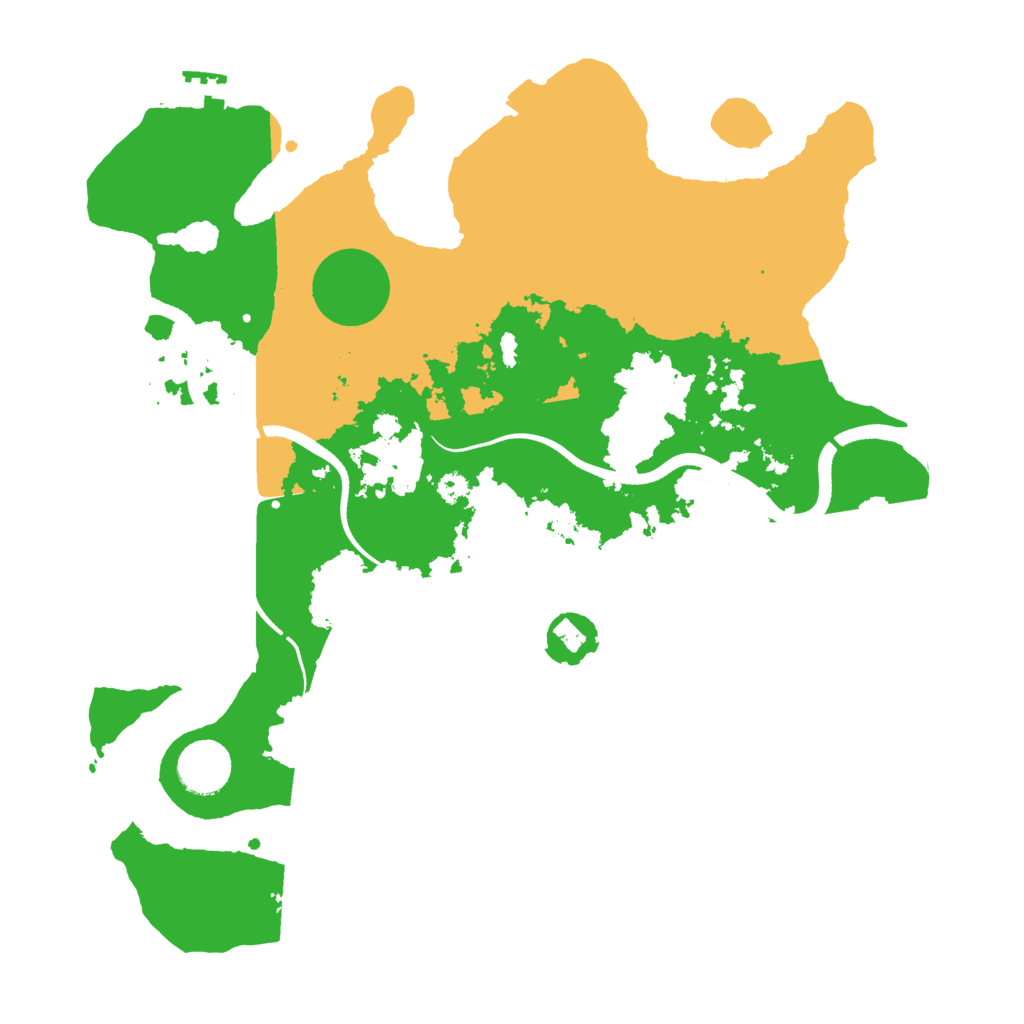 Biome Rust Map: Procedural Map, Size: 3500, Seed: 134164063