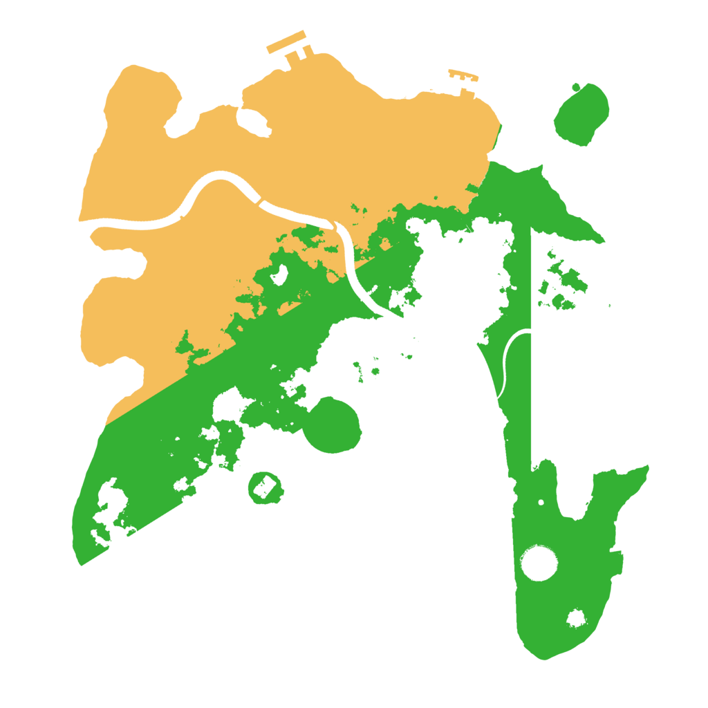 Biome Rust Map: Procedural Map, Size: 3500, Seed: 1612252961