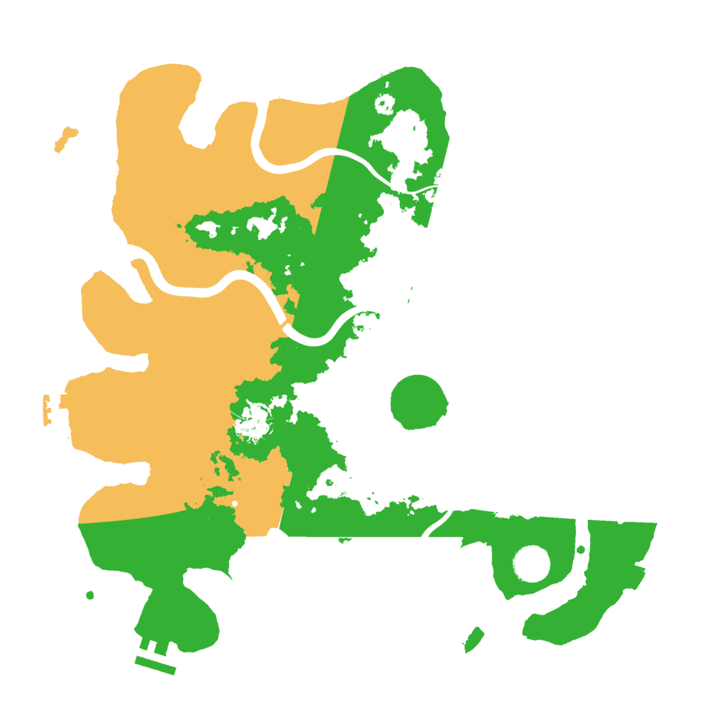 Biome Rust Map: Procedural Map, Size: 3500, Seed: 21736190