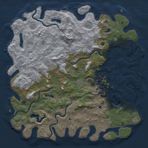 Thumbnail Rust Map: Procedural Map, Size: 6000, Seed: 88002026, 17 Monuments