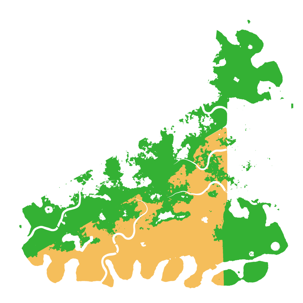 Biome Rust Map: Procedural Map, Size: 6000, Seed: 88002026