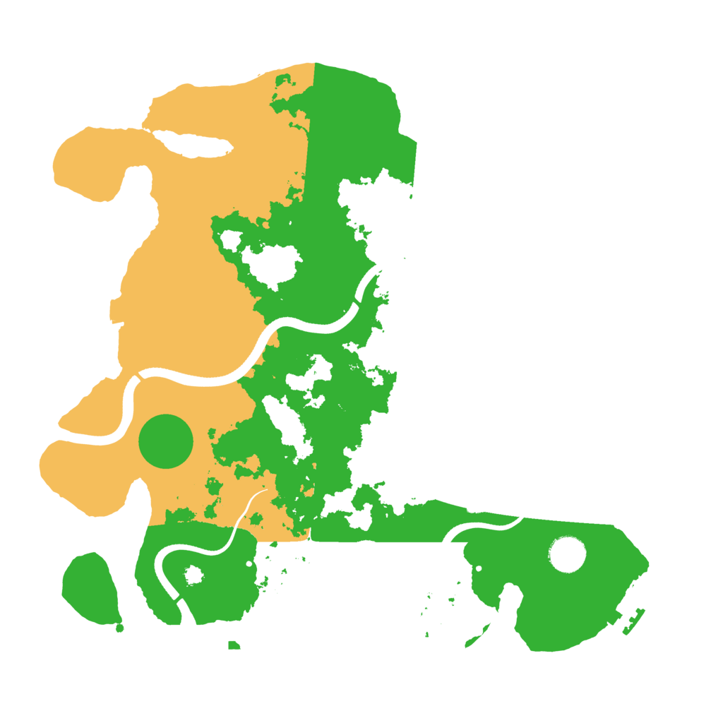 Biome Rust Map: Procedural Map, Size: 3500, Seed: 599698770