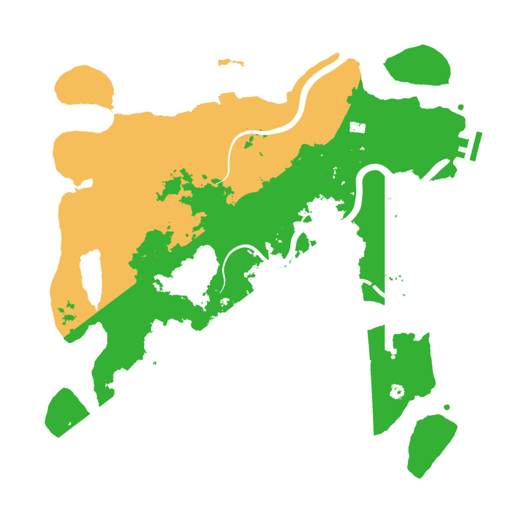 Biome Rust Map: Procedural Map, Size: 3500, Seed: 985106914