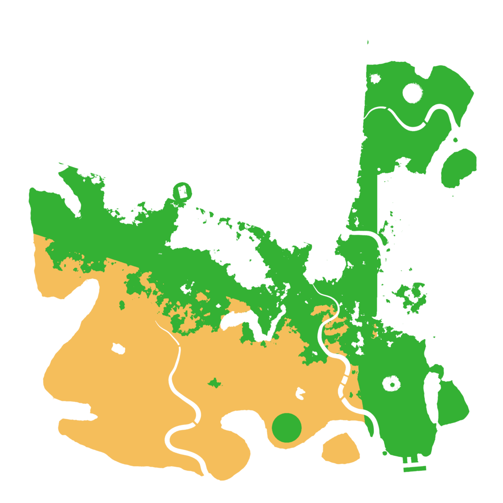 Biome Rust Map: Procedural Map, Size: 4500, Seed: 555888