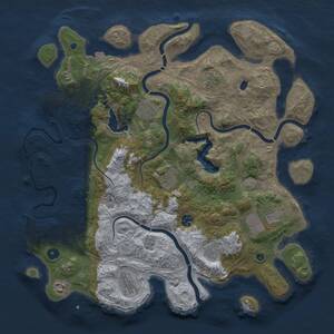 Thumbnail Rust Map: Procedural Map, Size: 4250, Seed: 4516434, 13 Monuments