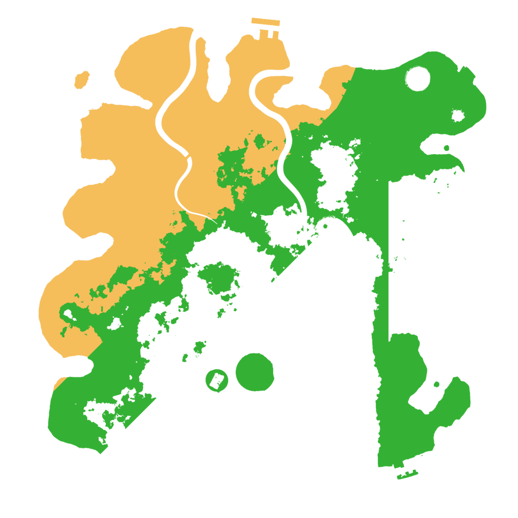 Biome Rust Map: Procedural Map, Size: 3700, Seed: 1741308055