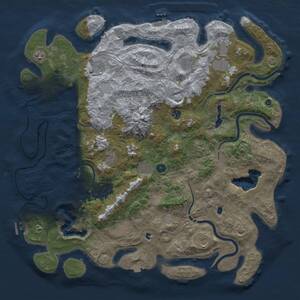 Thumbnail Rust Map: Procedural Map, Size: 5000, Seed: 31892251, 17 Monuments