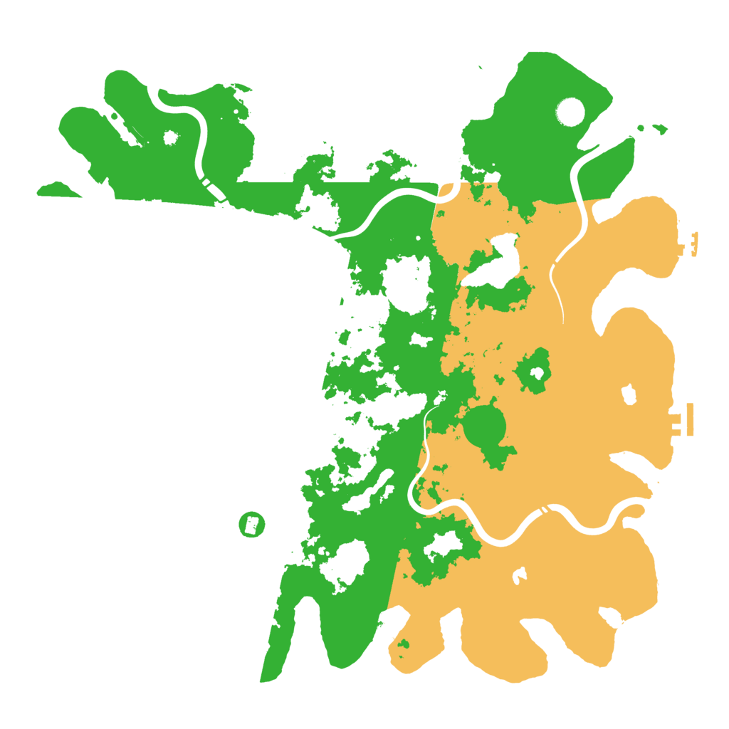 Biome Rust Map: Procedural Map, Size: 4500, Seed: 199921633