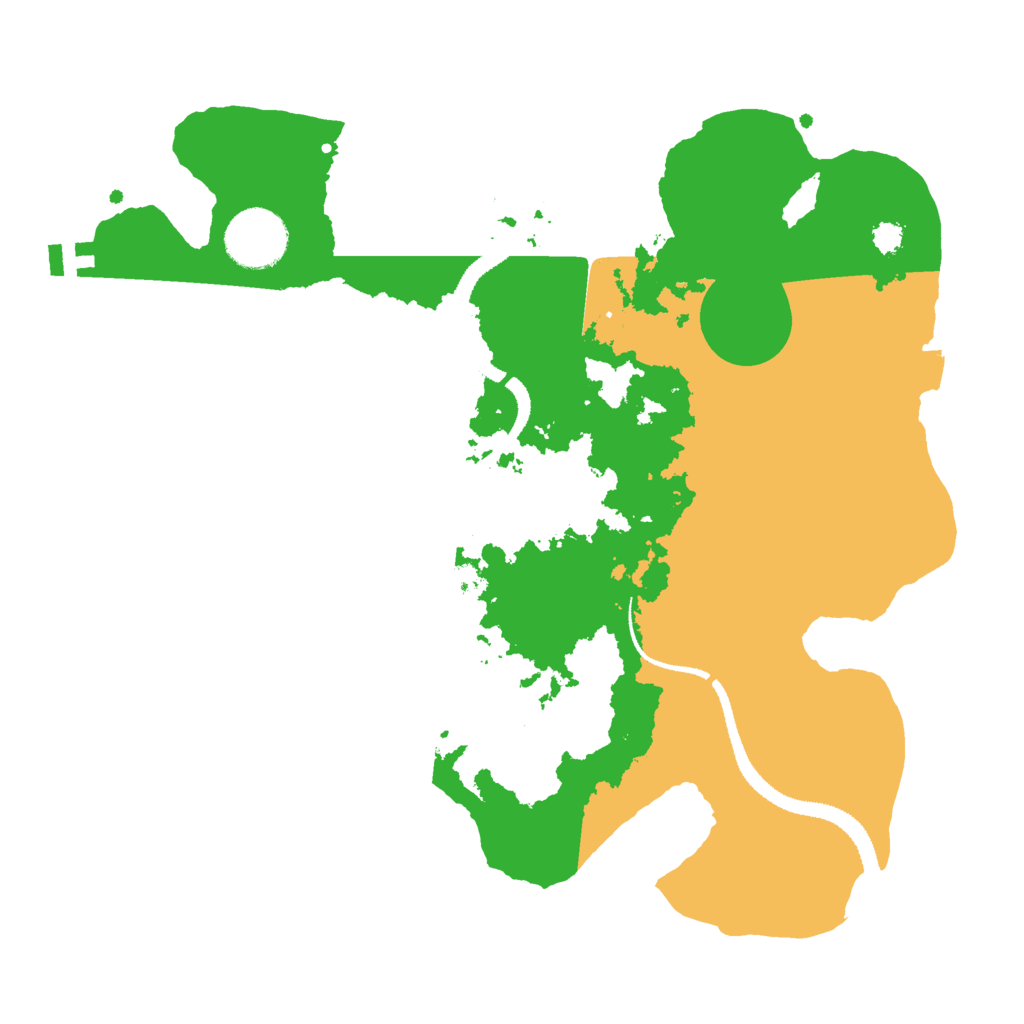 Biome Rust Map: Procedural Map, Size: 3000, Seed: 66485