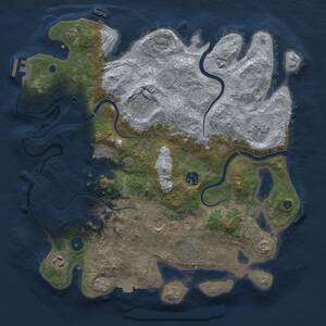 Thumbnail Rust Map: Procedural Map, Size: 3750, Seed: 201602236, 14 Monuments