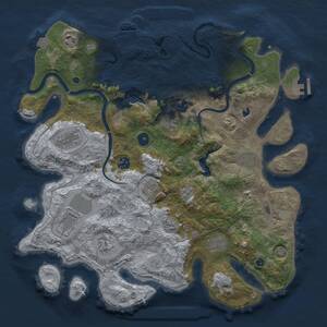 Thumbnail Rust Map: Procedural Map, Size: 4000, Seed: 82762, 16 Monuments