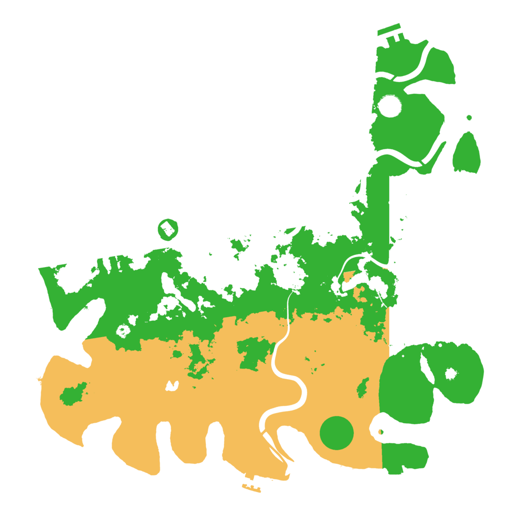 Biome Rust Map: Procedural Map, Size: 4050, Seed: 887474644