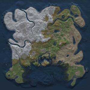 Thumbnail Rust Map: Procedural Map, Size: 4250, Seed: 1934157474, 15 Monuments