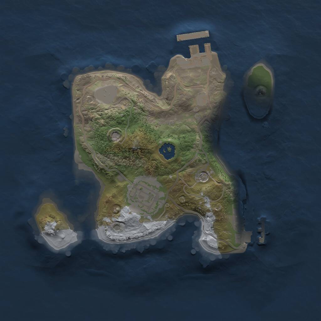 Rust Map: Procedural Map, Size: 2000, Seed: 959050360, 5 Monuments