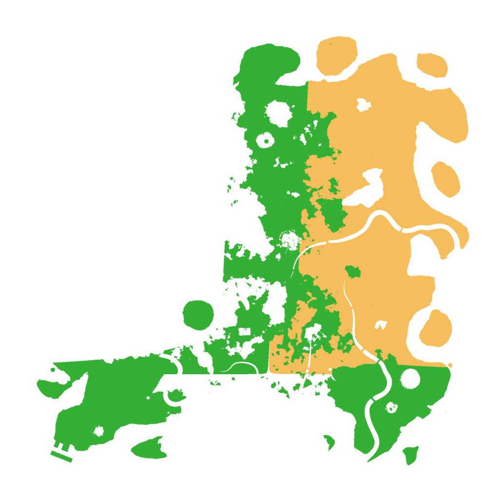 Biome Rust Map: Procedural Map, Size: 4500, Seed: 1138639740