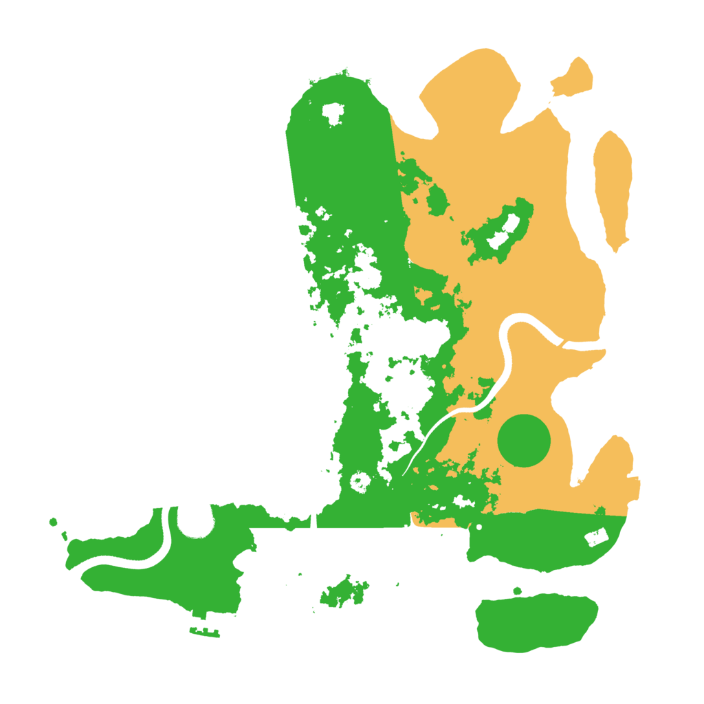 Biome Rust Map: Procedural Map, Size: 3500, Seed: 1834551679