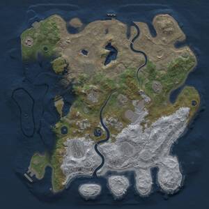 Thumbnail Rust Map: Procedural Map, Size: 4000, Seed: 559022233, 15 Monuments