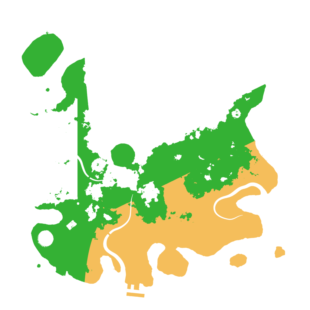 Biome Rust Map: Procedural Map, Size: 3500, Seed: 107162026