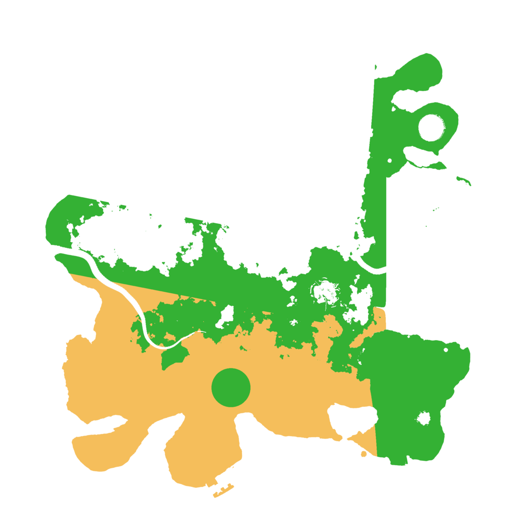 Biome Rust Map: Procedural Map, Size: 3500, Seed: 720185417