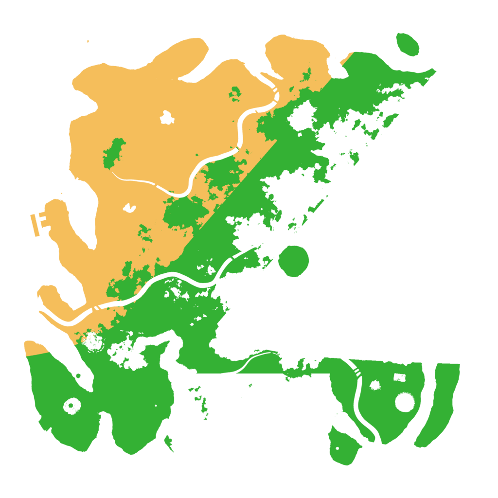 Biome Rust Map: Procedural Map, Size: 4500, Seed: 1521818510