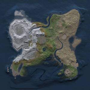 Thumbnail Rust Map: Procedural Map, Size: 2600, Seed: 1238708989, 10 Monuments