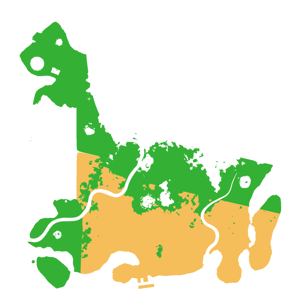 Biome Rust Map: Procedural Map, Size: 3900, Seed: 30405