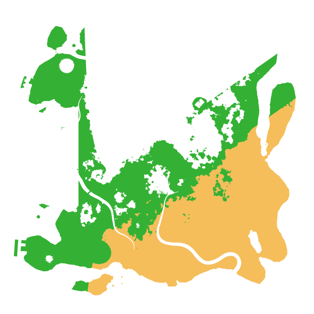 Biome Rust Map: Procedural Map, Size: 3800, Seed: 891234161