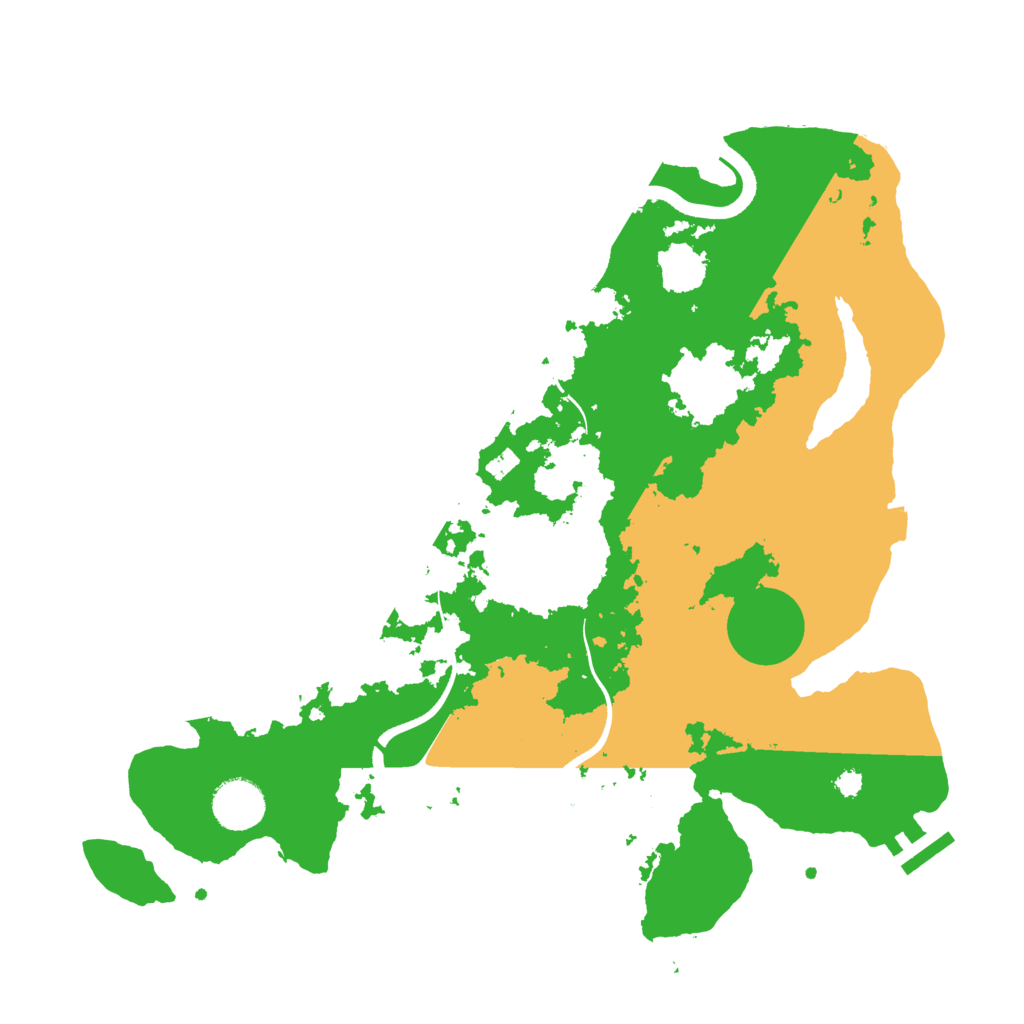 Biome Rust Map: Procedural Map, Size: 3500, Seed: 624586554