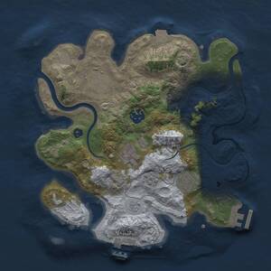 Thumbnail Rust Map: Procedural Map, Size: 2800, Seed: 1603596289, 11 Monuments