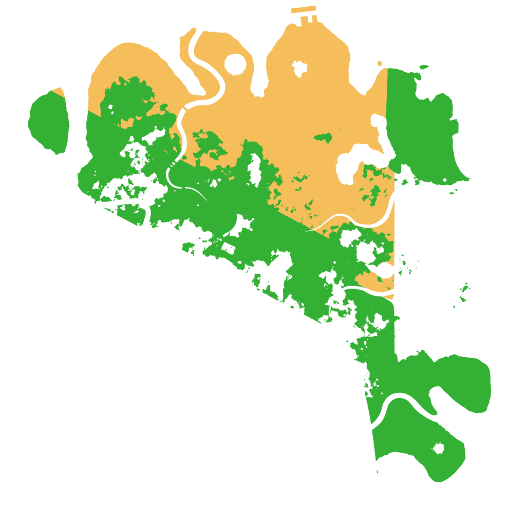 Biome Rust Map: Procedural Map, Size: 4300, Seed: 491373797