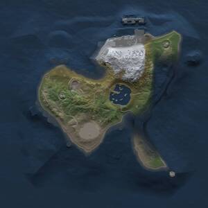 Thumbnail Rust Map: Procedural Map, Size: 1500, Seed: 1045698377, 3 Monuments