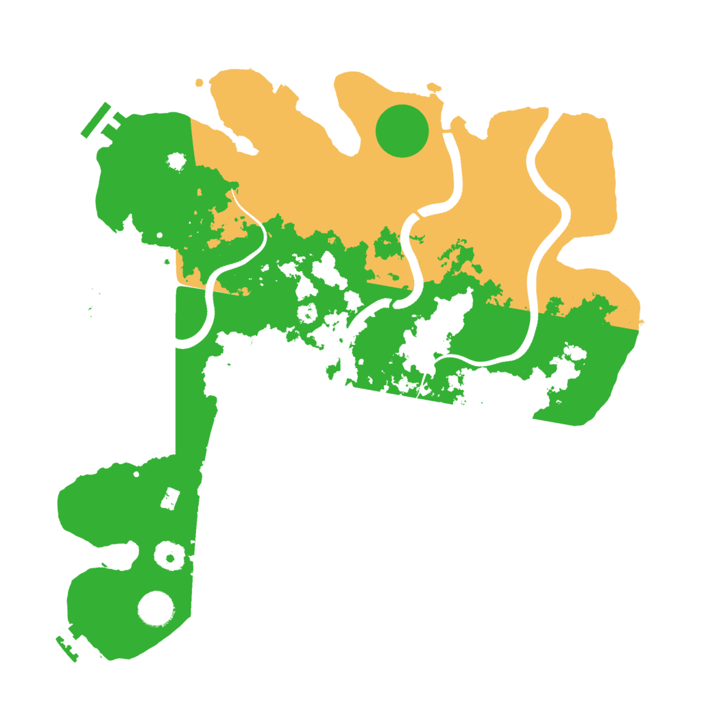 Biome Rust Map: Procedural Map, Size: 3500, Seed: 2064281881