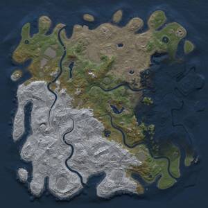 Thumbnail Rust Map: Procedural Map, Size: 4800, Seed: 51000, 17 Monuments