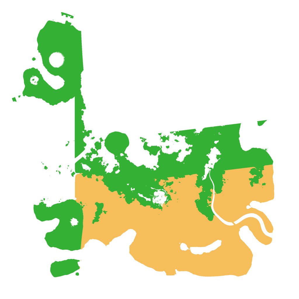 Biome Rust Map: Procedural Map, Size: 3500, Seed: 968055820