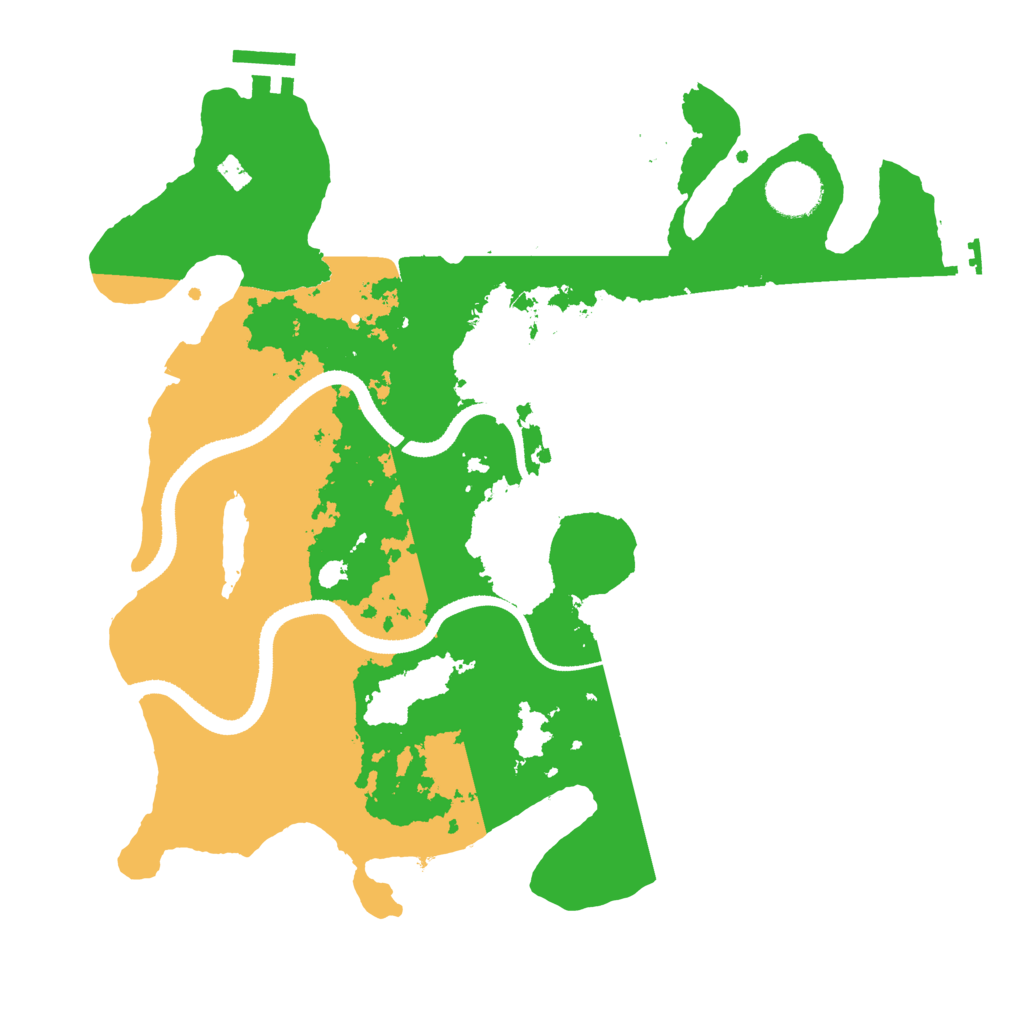 Biome Rust Map: Procedural Map, Size: 3300, Seed: 1296465711