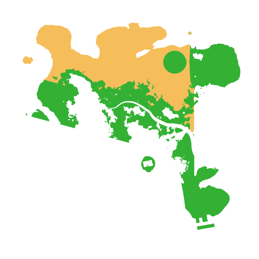 Biome Rust Map: Procedural Map, Size: 3000, Seed: 711933