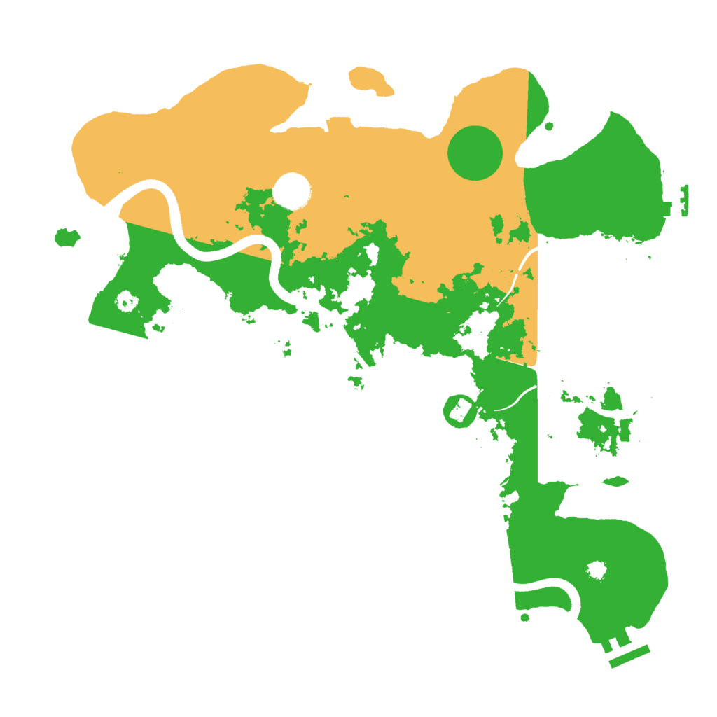 Biome Rust Map: Procedural Map, Size: 3444, Seed: 711933