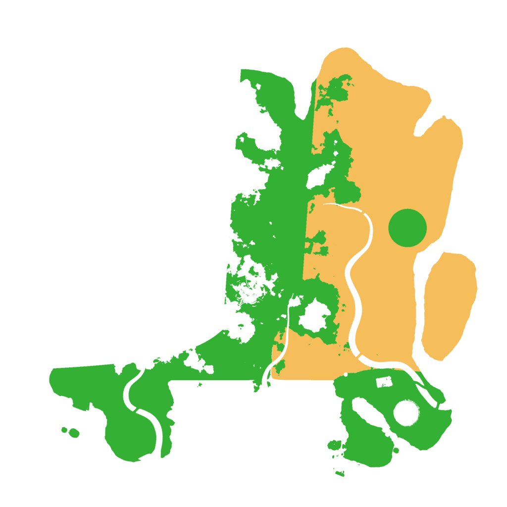 Biome Rust Map: Procedural Map, Size: 3500, Seed: 687851248