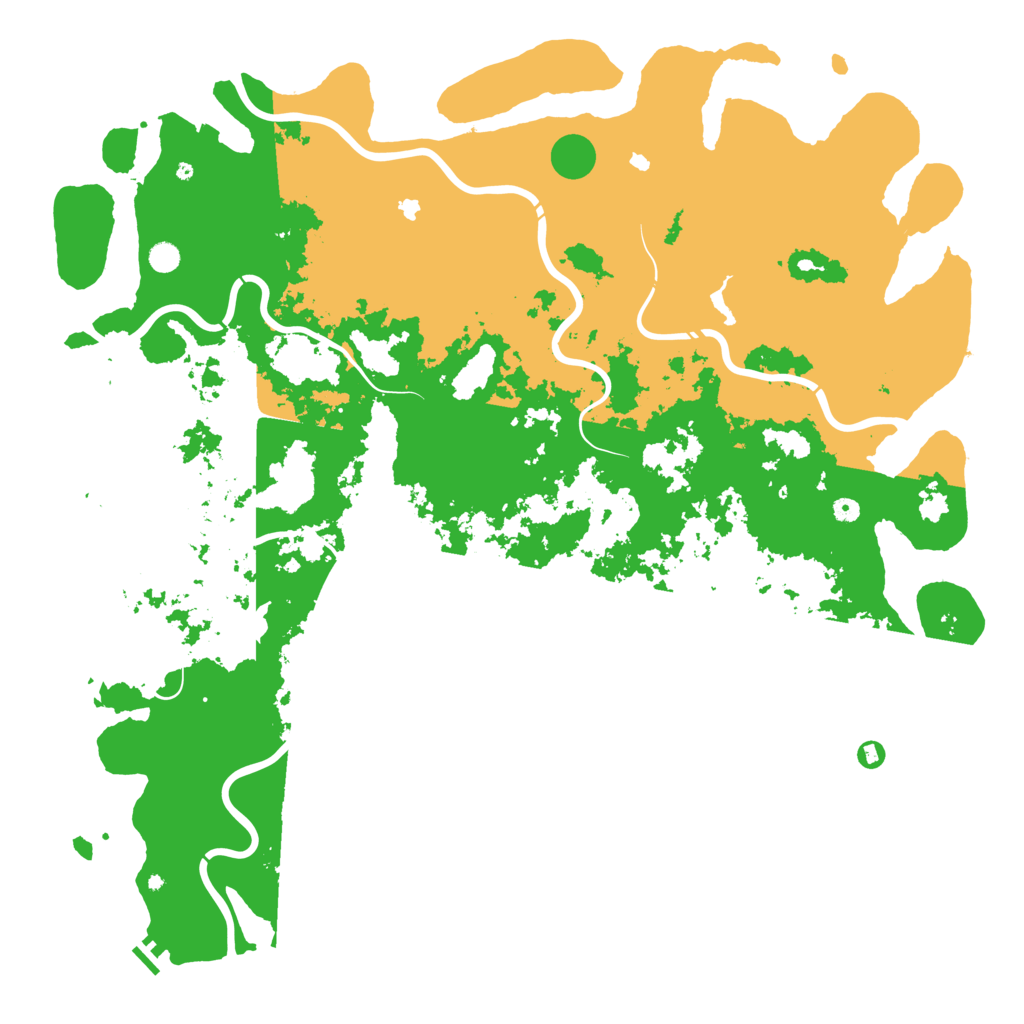 Biome Rust Map: Procedural Map, Size: 6000, Seed: 44271