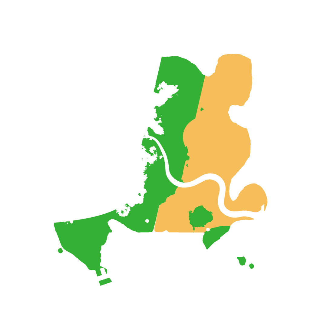 Biome Rust Map: Procedural Map, Size: 2500, Seed: 92317