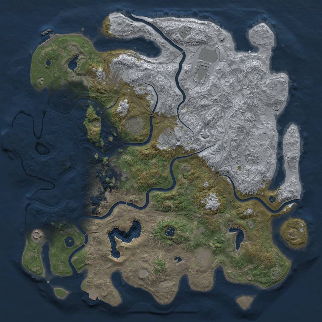Rust Map: Procedural Map, Size: 4750, Seed: 17072026, 16 Monuments