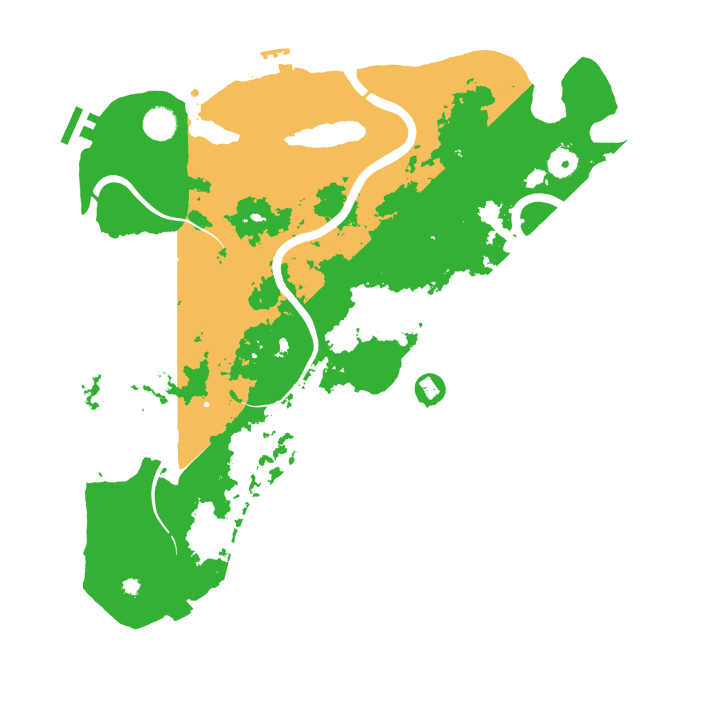 Biome Rust Map: Procedural Map, Size: 3700, Seed: 1420078031