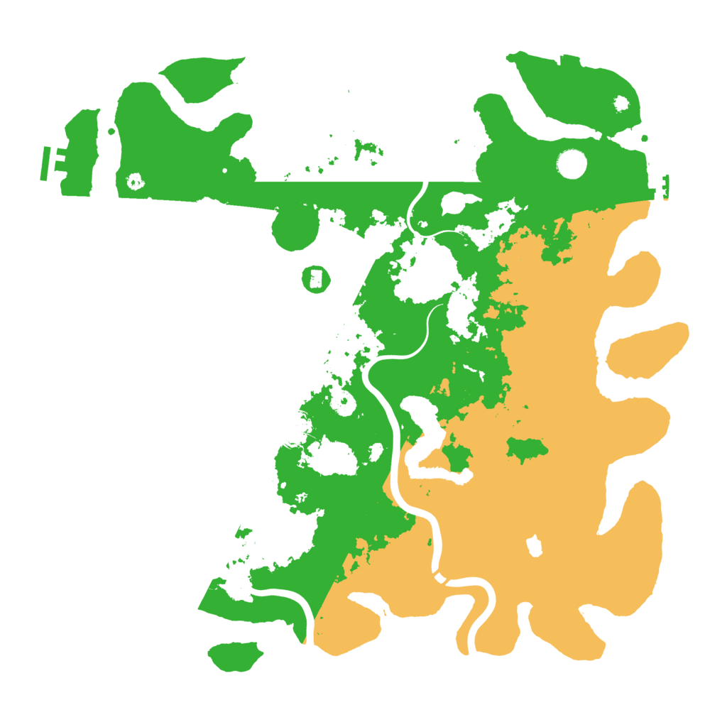 Biome Rust Map: Procedural Map, Size: 4300, Seed: 1127738008