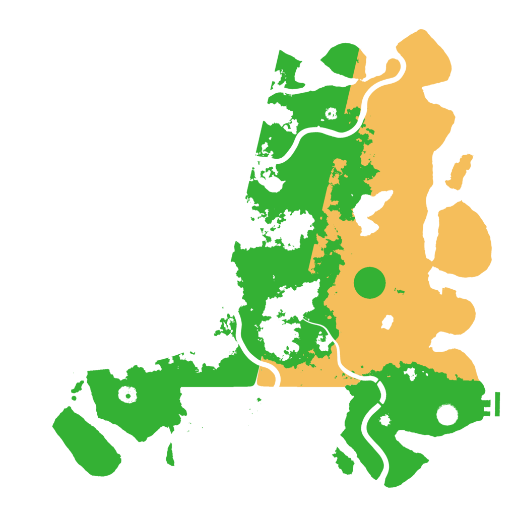 Biome Rust Map: Procedural Map, Size: 4300, Seed: 92317