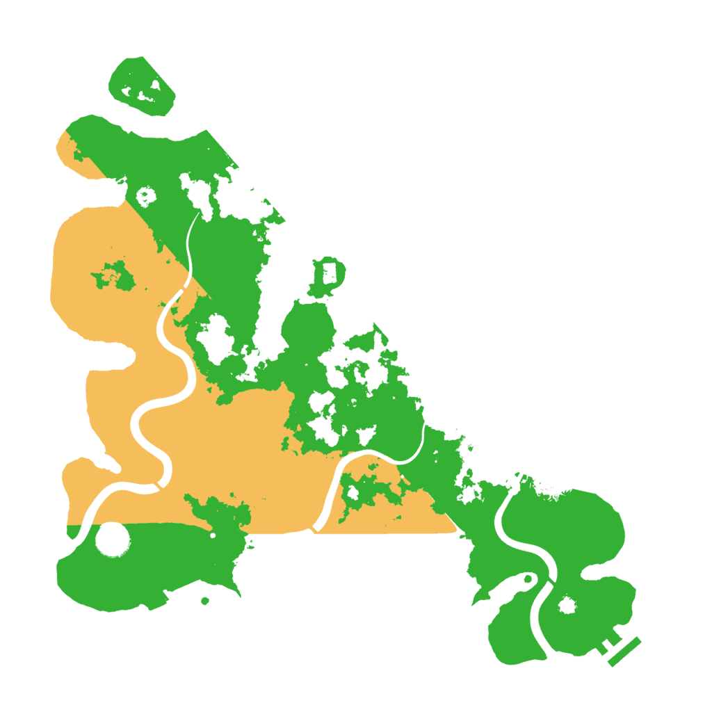 Biome Rust Map: Procedural Map, Size: 3700, Seed: 747435048