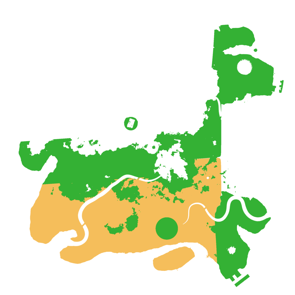 Biome Rust Map: Procedural Map, Size: 3500, Seed: 610594452