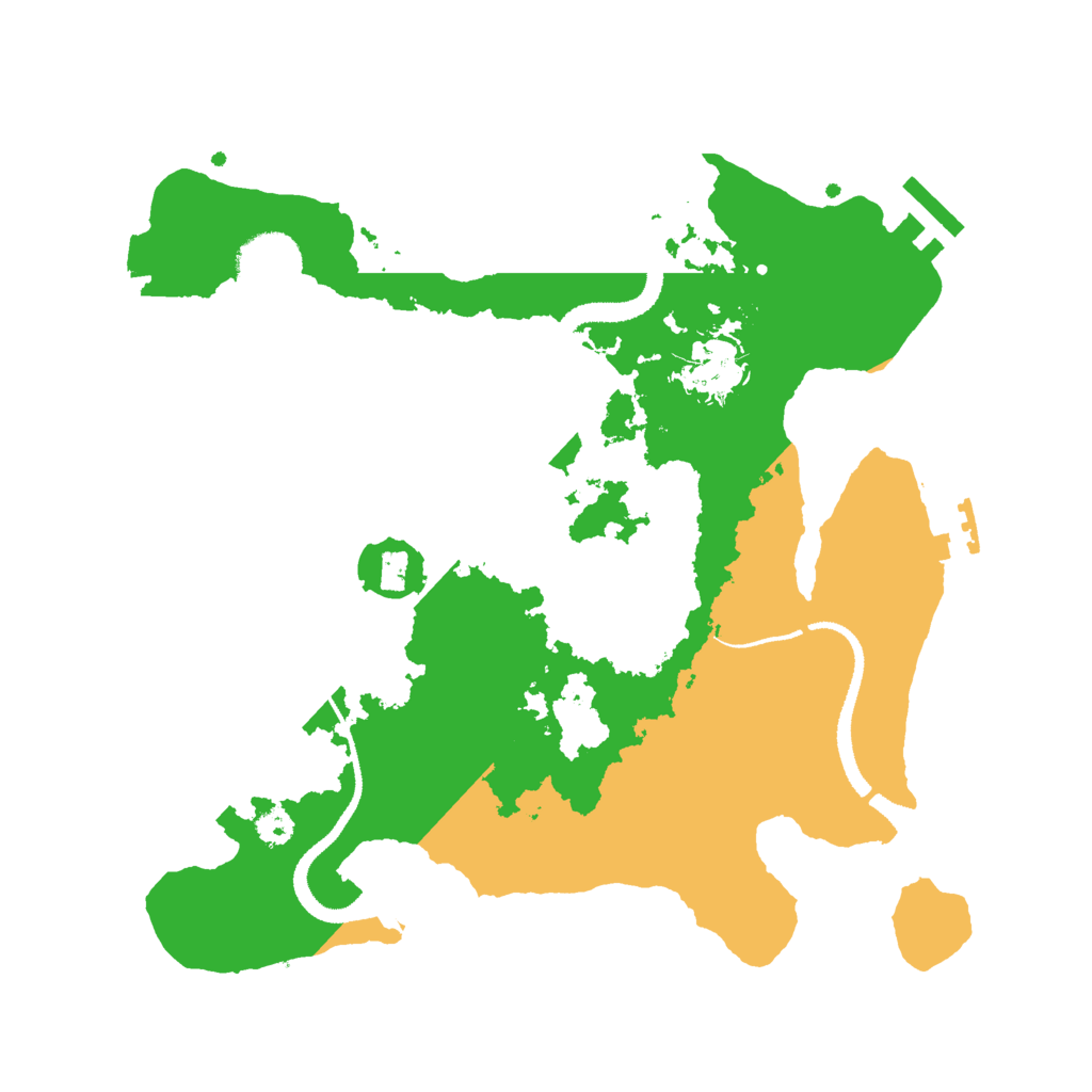 Biome Rust Map: Procedural Map, Size: 3000, Seed: 1364257649