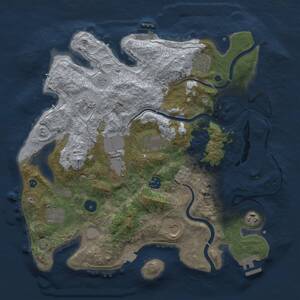 Thumbnail Rust Map: Procedural Map, Size: 3700, Seed: 743857, 15 Monuments