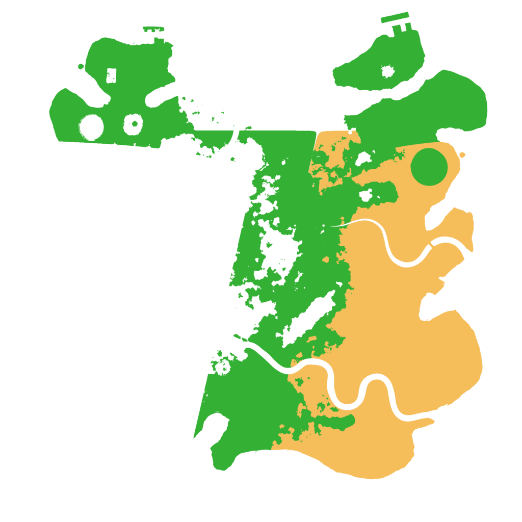 Biome Rust Map: Procedural Map, Size: 3750, Seed: 542219645